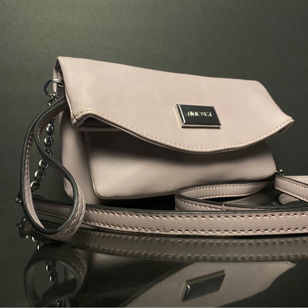 Nine West Pink Crossbody Bag with Envelope Design